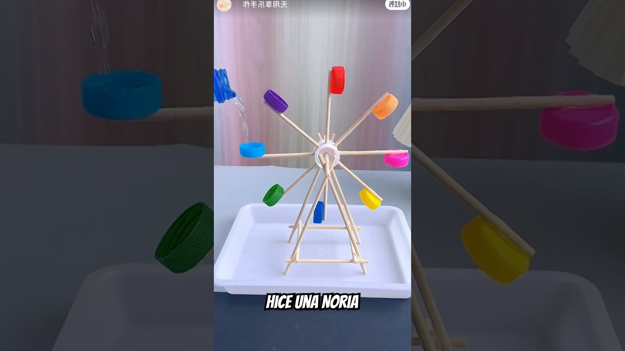 La Mejor Ruleta de Agua CASERA hecha con materiales RECICLADOS 🔥🎡🤯 