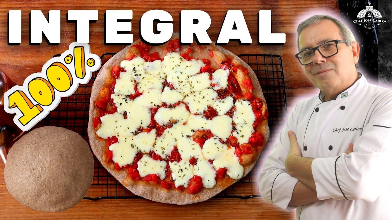 MASSA DE PIZZA 100% INTEGRAL - LEVE E SABOROSA - MELHOR RECEITA !!!