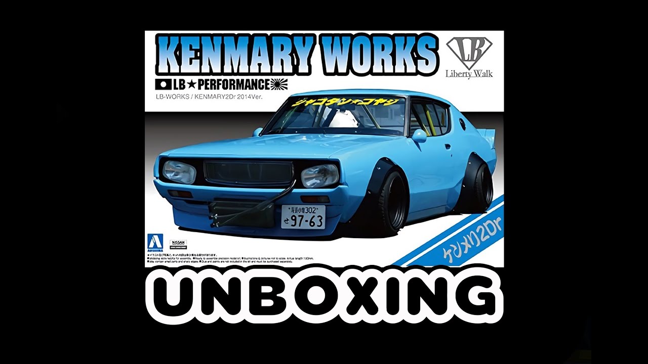 UNBOXING 1/24 AOSHIMA LB WORKS KENMARY 2DR 2014Ver.