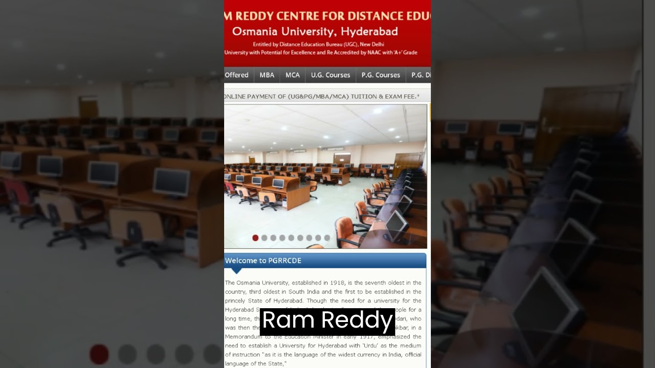 PGRRCDE Osmania University Distance Education Results 2023 #shorts #viral #easyadmissions #pgrrcde