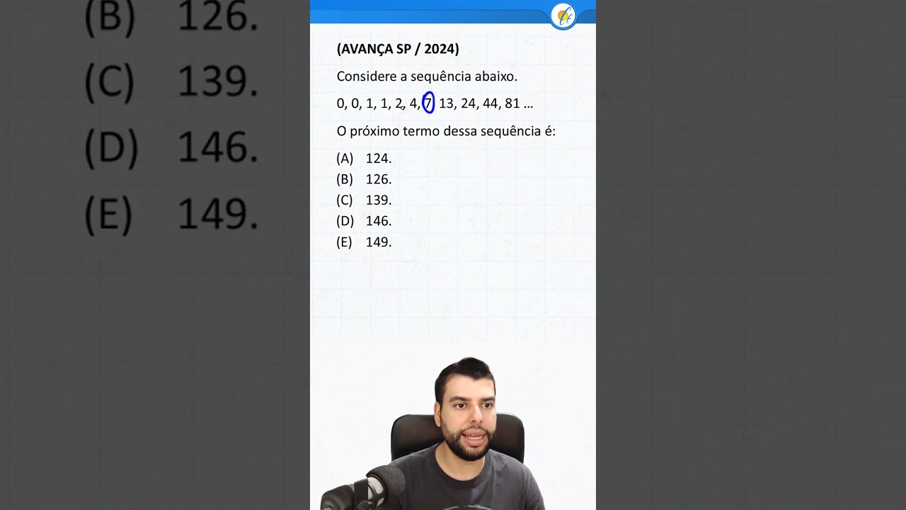 QUEST&Atilde;O DE CONCURSO - SEQU&Ecirc;NCIA (AVAN&Ccedil;A SP)