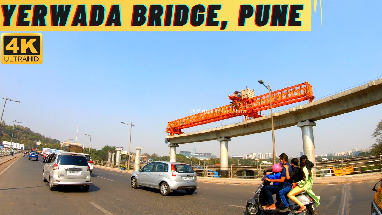 YERWADA BRIDGE | BUND GARDEN ROAD BRIDGE | PUNE | 4K VIRTUAL TOUR