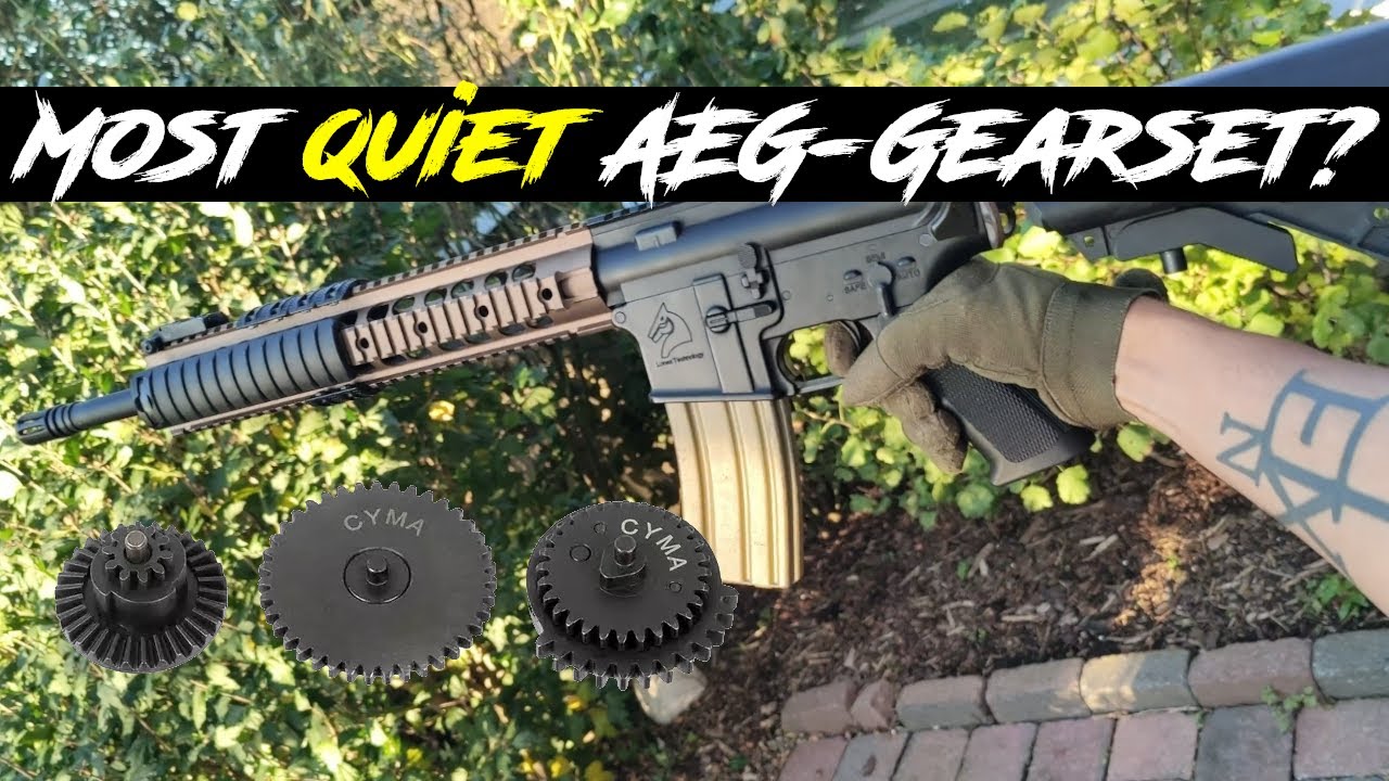 The most quiet GEARS for Airsoft AEGs? | Tech Tips | Before and after comparison