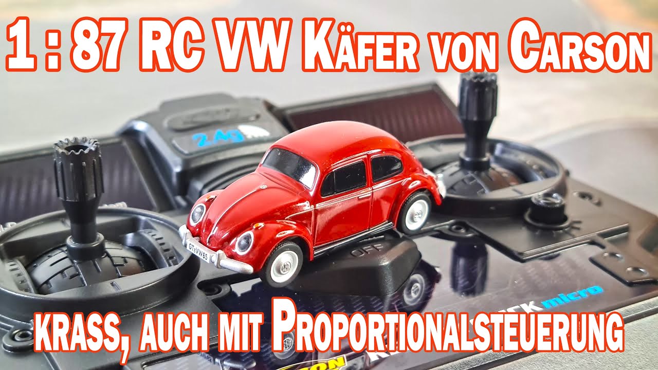 kleinstes ferngesteuertes RC Car weltweit von Carson? Ein VW K&auml;fer in 1:87 - wie cool ist das den!