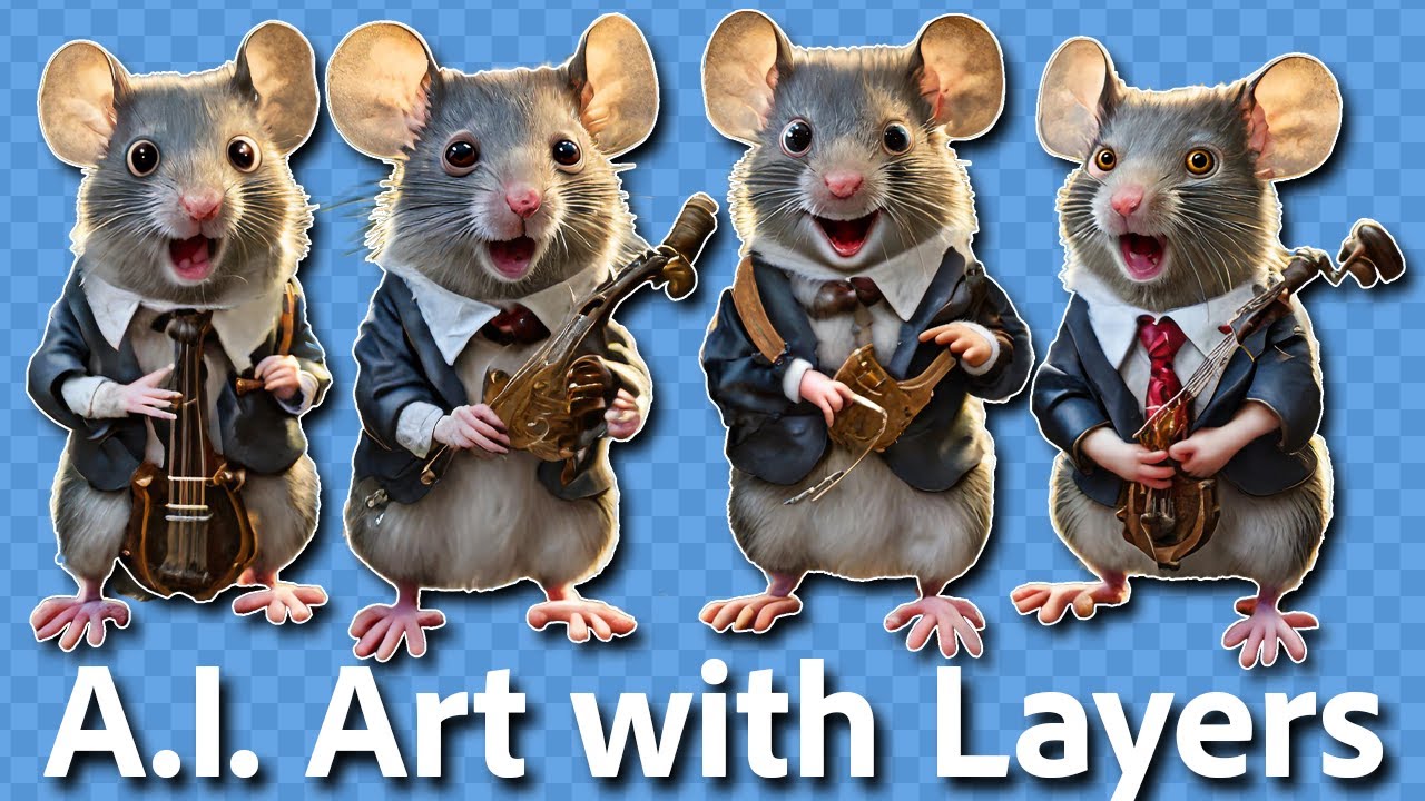 Separating AI Images onto Layers Using Photoshop!
