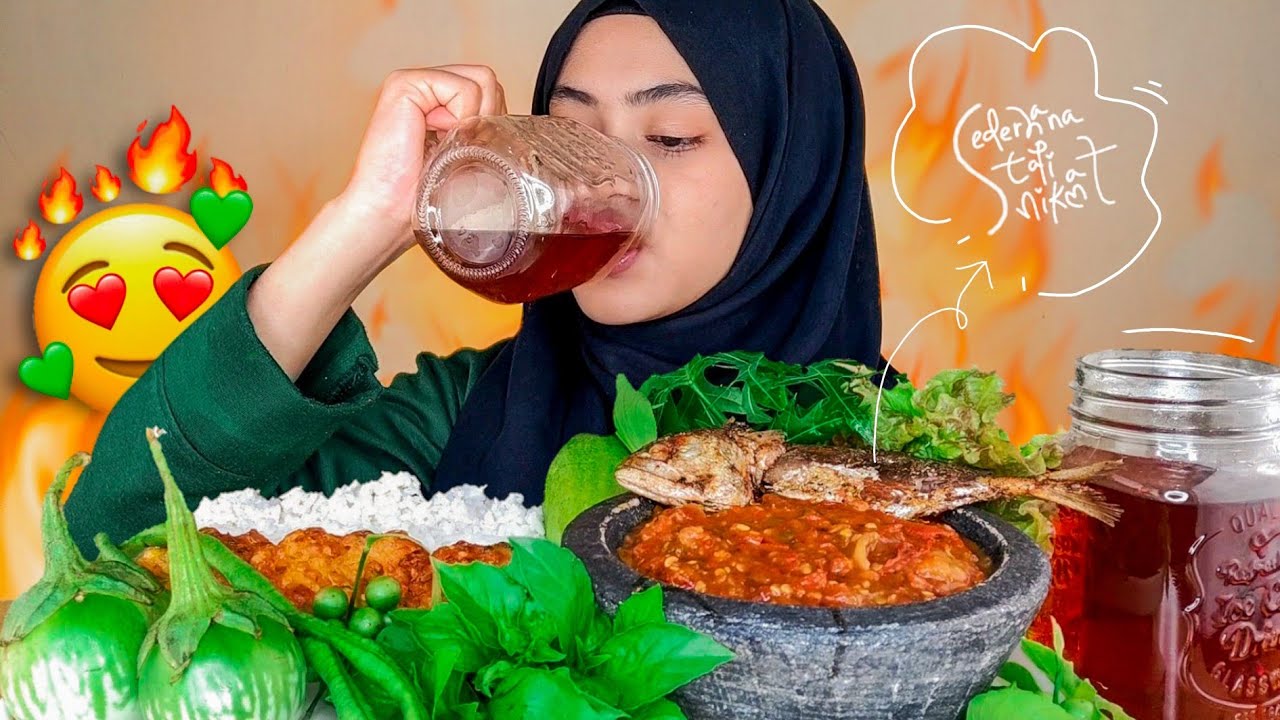 ASMR LALAPAN MENTAH IKAN ASIN SAMBEL TERASI | SEDERHANA TAPI NIKMAT | MUKBANG INDONESIA