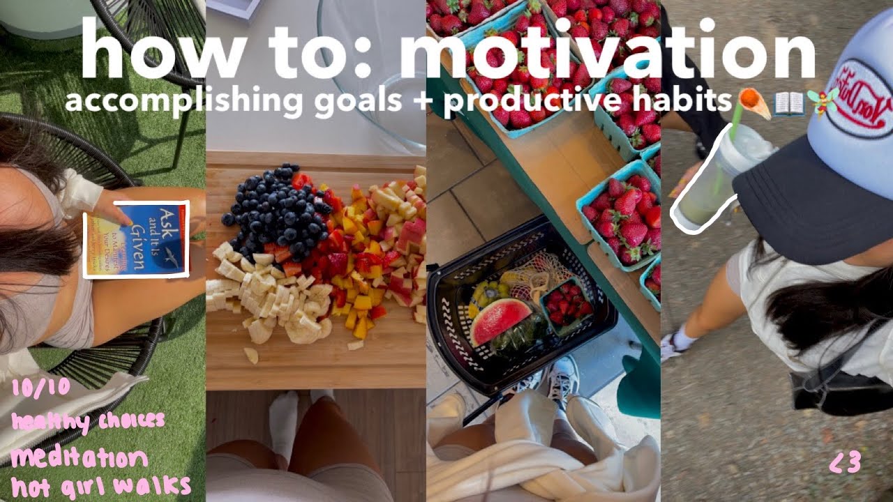 HOW I STAY MOTIVATED: productivity + accomplishing my goals + fueling my mindset 📖✨