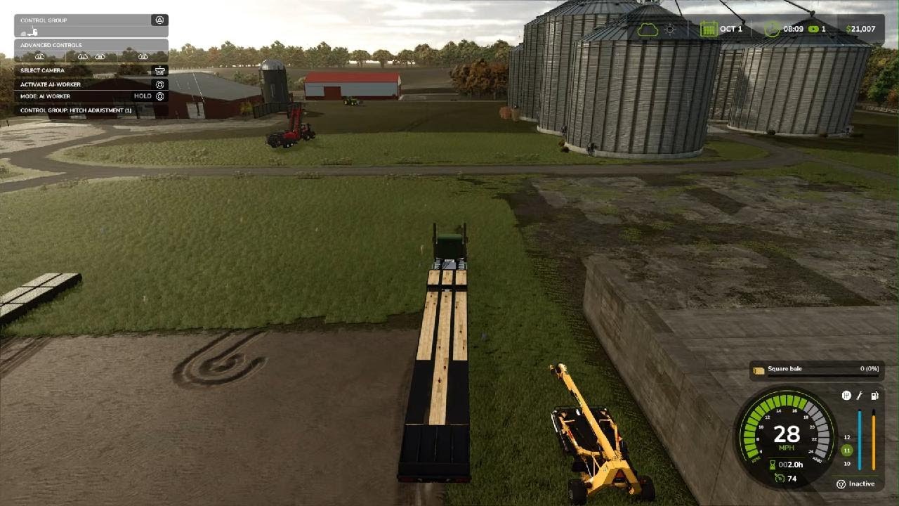 Hauling bales and start of harvest