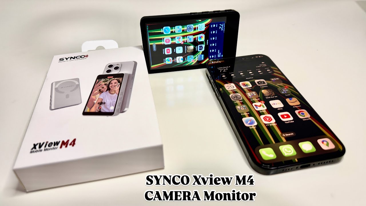 SYNCO XView M4 – The Ultimate Selfie Monitor for Creators - Vlogging for iPhone & Android!