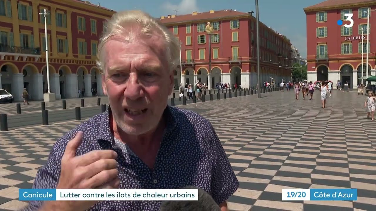 A Nice des quartiers, des rues, saturent de chaleur quand d’autres sont plus frais