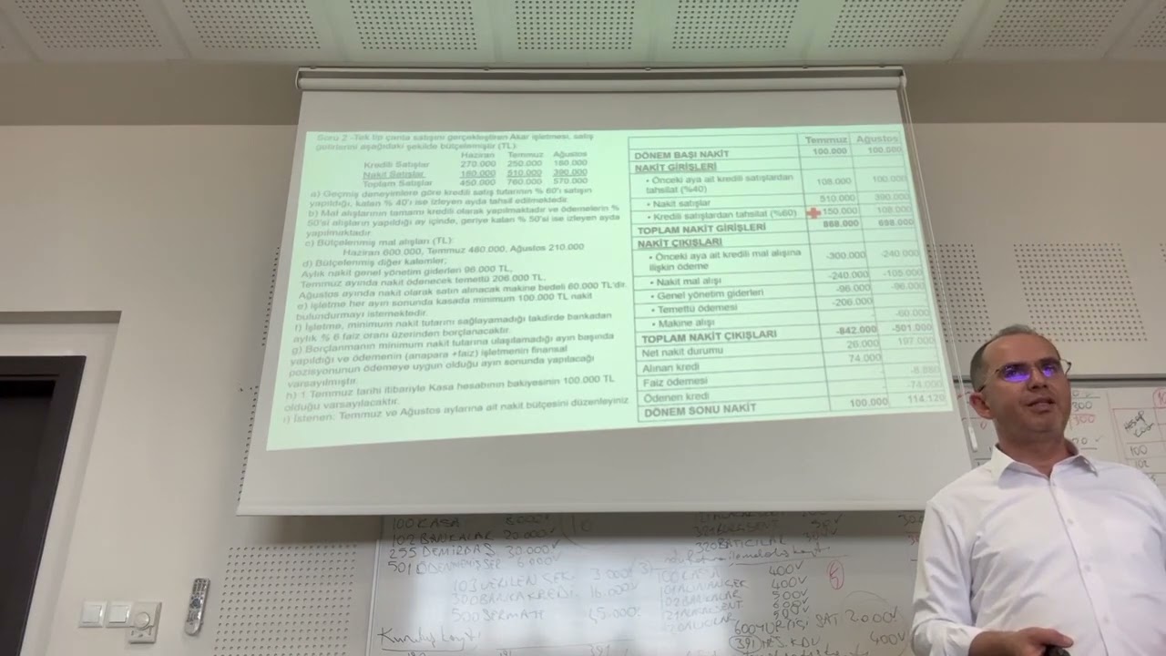 Nakit bütçesi düzenleme￼