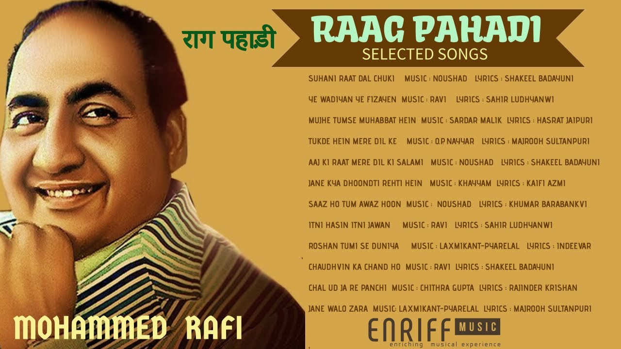 RAAG PAHADI BASED HINDI SONGS BY MOHAMMED RAFI  |  ENRIFF MUSIC  | मोहम्मद रफ़ी