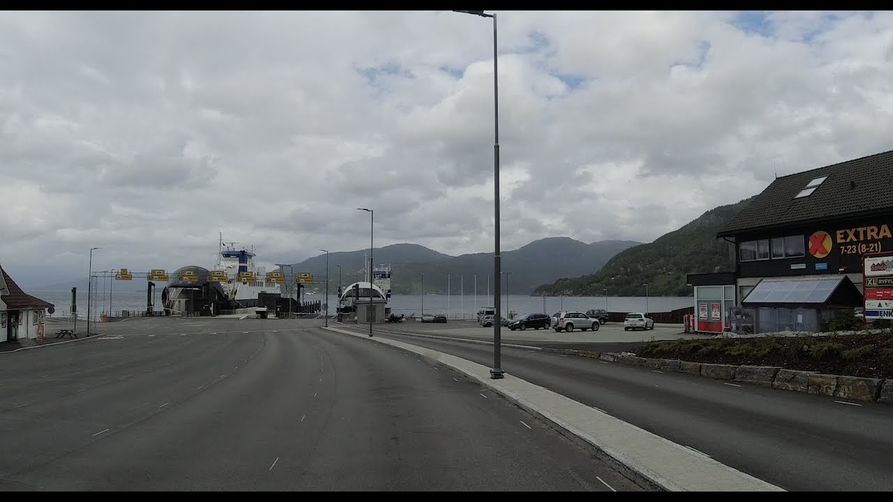 Drive from near #preikestolen  parking place to FERRY #HJELMELAND   #NESVIK