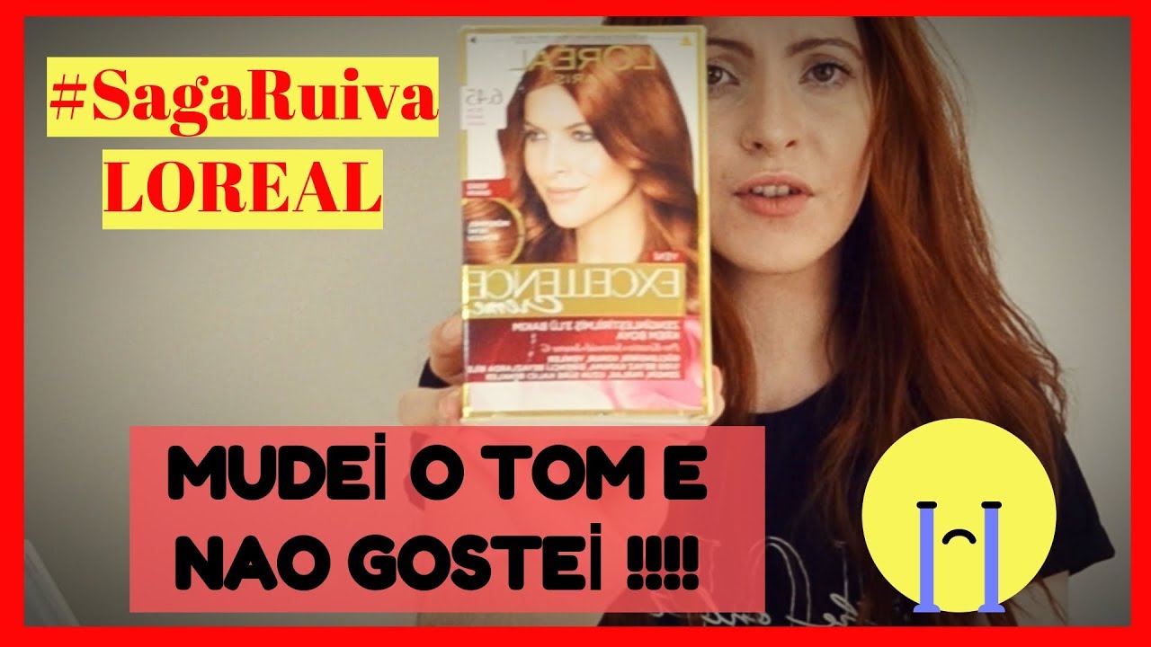 Não faça que nem eu! Deu ruim dessa vez, mas descobri algo: Amei a marca LOREAL- testei a cor 6.45