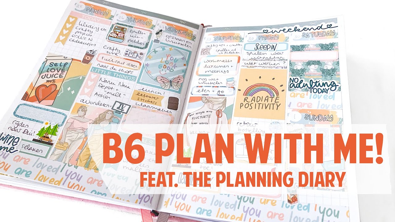 B6 planner PLAN WITH ME with stickers, April - May 2022! The Planning Diary, Print Pression