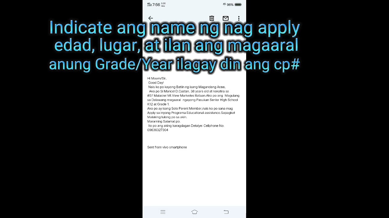 Guide How to Apply Using Online Gmail Apps.for Educational Assistance DSWD  Credit By: CEL CUSTAN