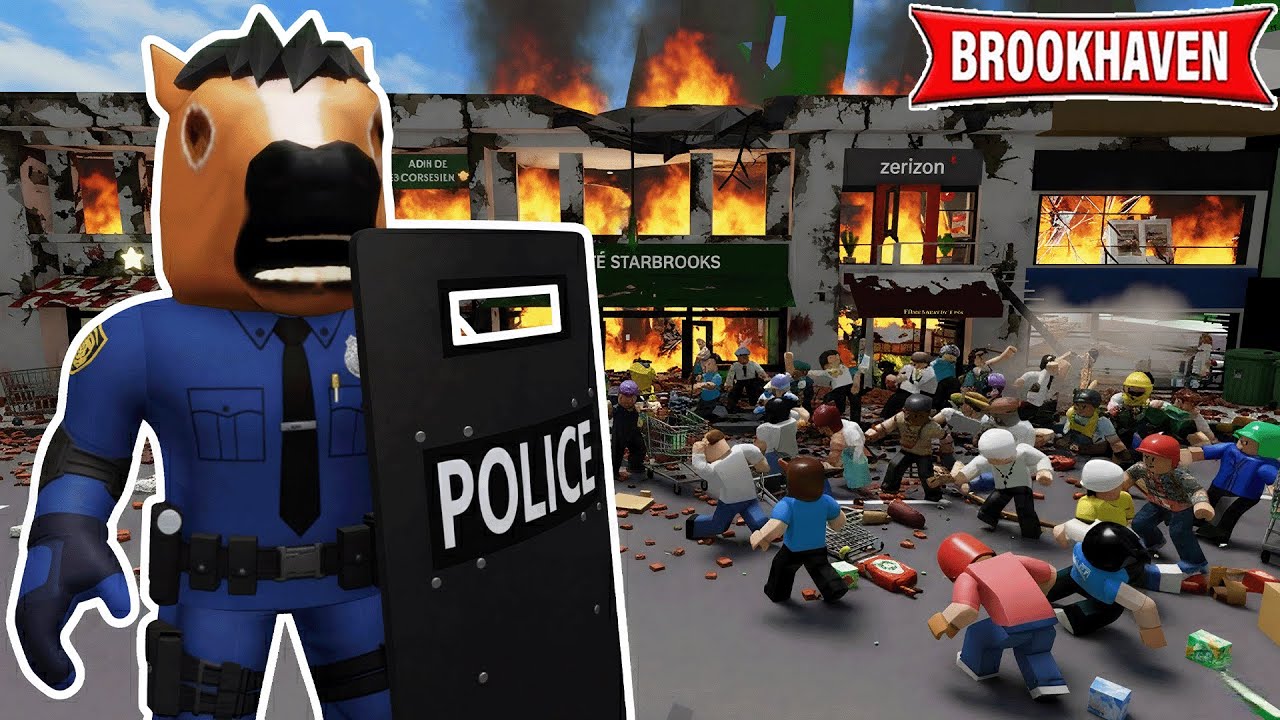 JE STOPPE UNE GUERRE DE RUE SUR BROOKHAVEN ROBLOX