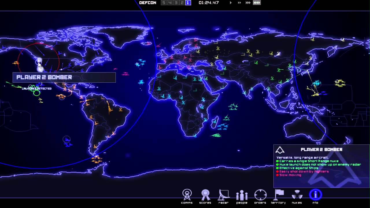 DEFCON: 6 A.I. Players