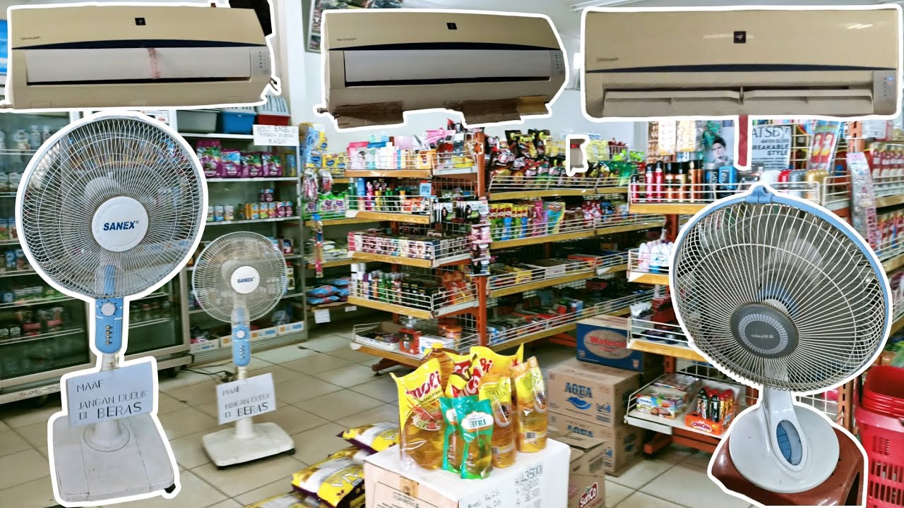 Grebek Koleksi Kipas Angin dan AC di Mini Market‼️Sambil Belanja Jajanan⁉️
