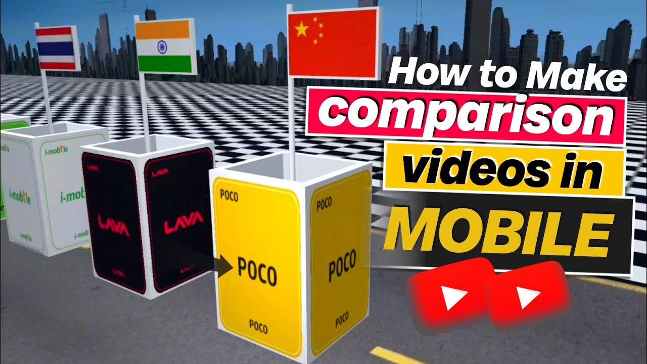 How To Make Comparison Video In Mobile Easly | comparison video kaise banaye mobile se