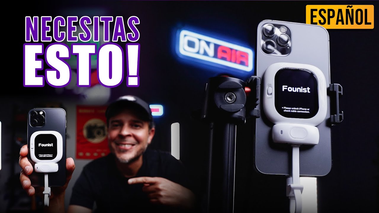 La mejor Configuración de Vlog Para Smartphones! Pantalla de Vlog Founist Vlogmate Mini - Español