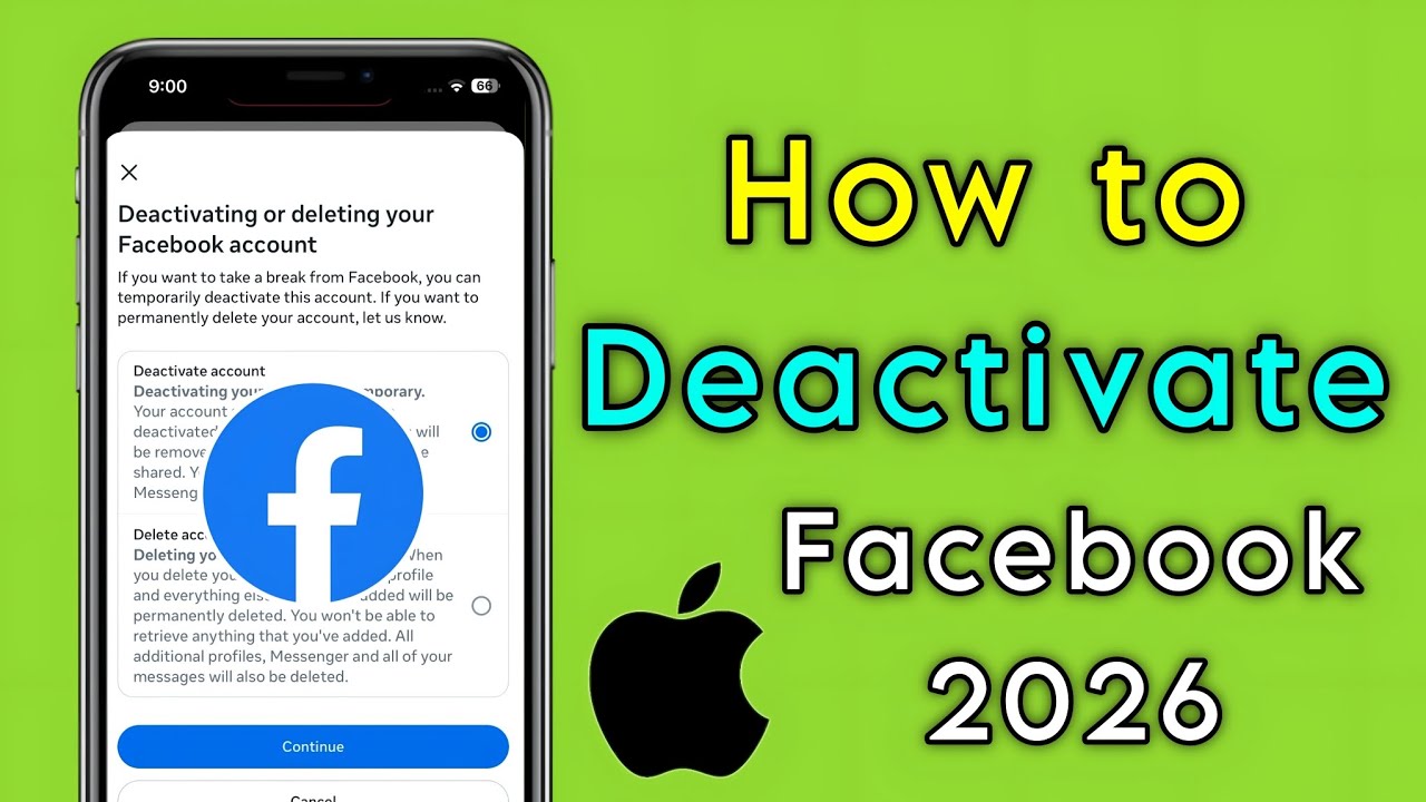 iphone | how to deactivate facebook id 2026 | facebook account ko deactivate kaise kare iphone
