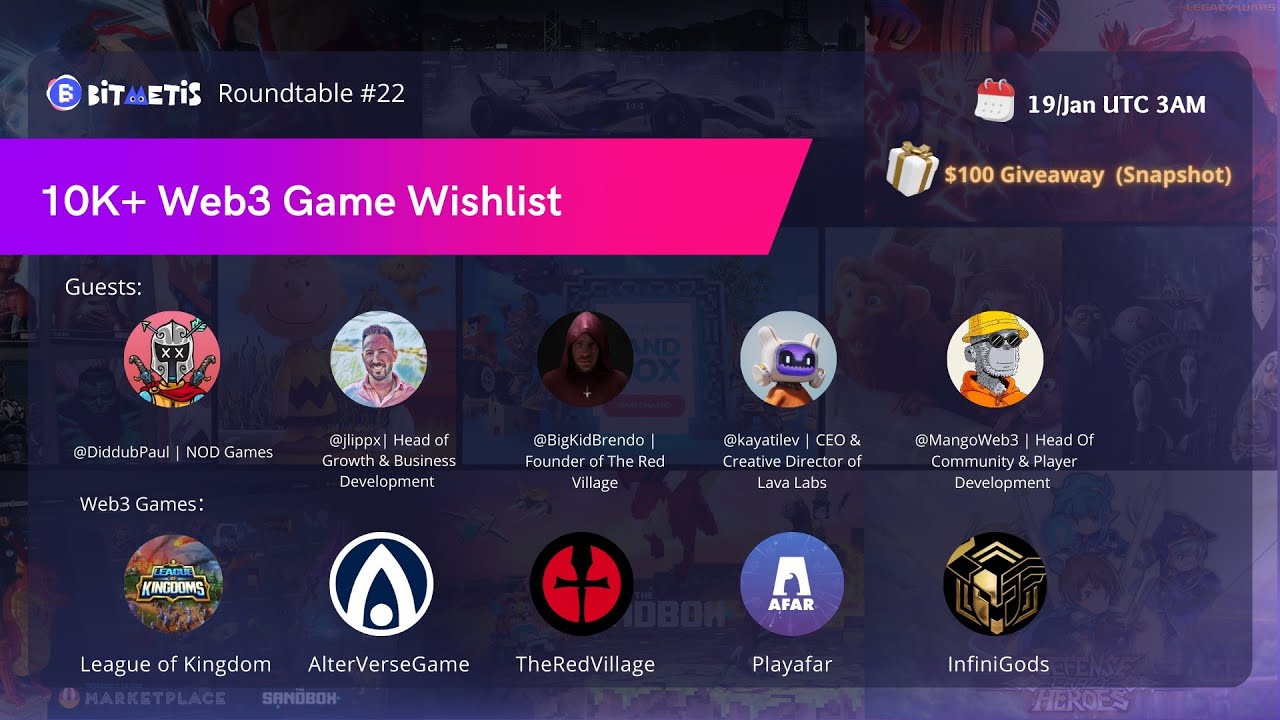 BitMetis Roundtable #22: 10k+ Web3 Game Wishlists
