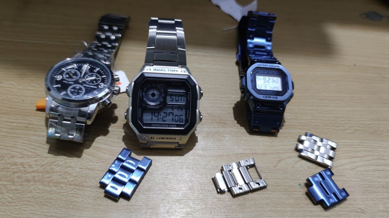 Cara Memotong 3 Jenis Rantai Jam tangan Skmei Yang berbeda