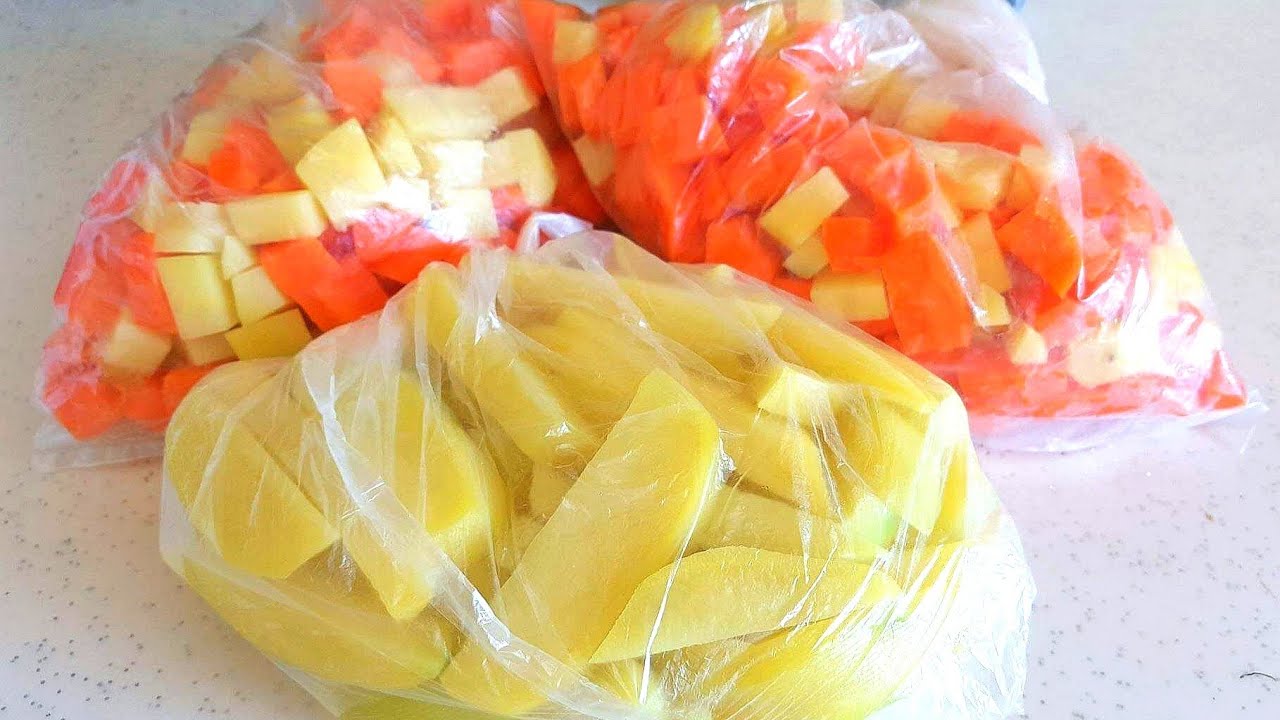 تجميد الجزر و فنكر البطاطا و يطلع مقرمش