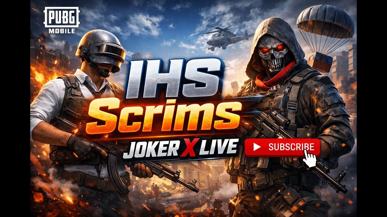 IHS SCRIM PRACTICE FOR ESPORTS 2026 | JOKER X LIVE | PUBG MOBILE | LIVE STREAMING