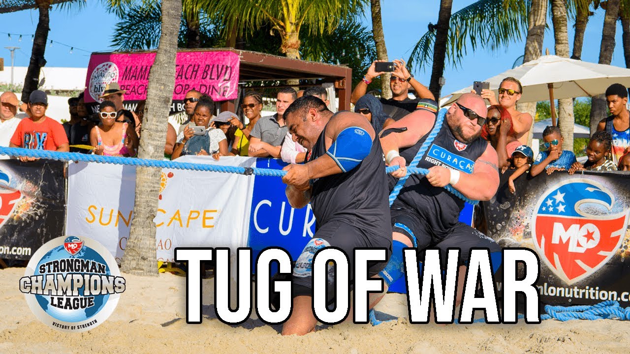World&rsquo;s Strongest Athletes Unite In Epic Tug Of War Competition | Strongman Champions League