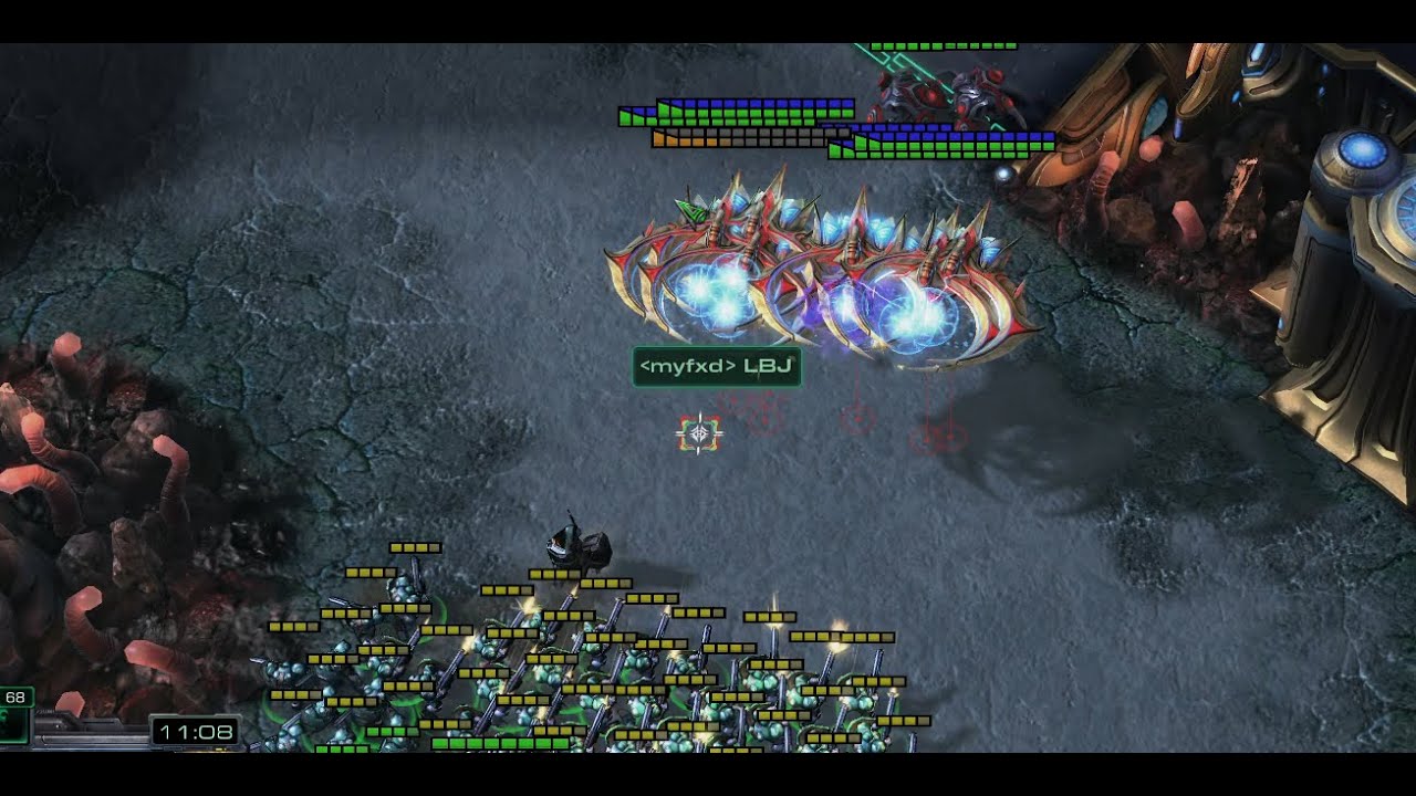 StarCraft II in 4k: Authentic bronze to GM, F2 Disabled: Platinum 3, 2669 +22 MMR