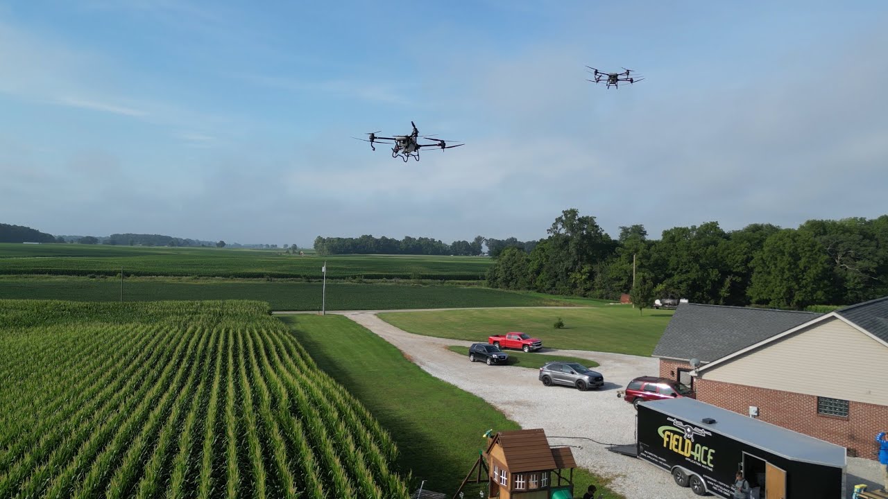 DJI Agras T40 Spray Drones in Action: 3-Drone Efficiency & 12K Acres Sprayed Last Year! 