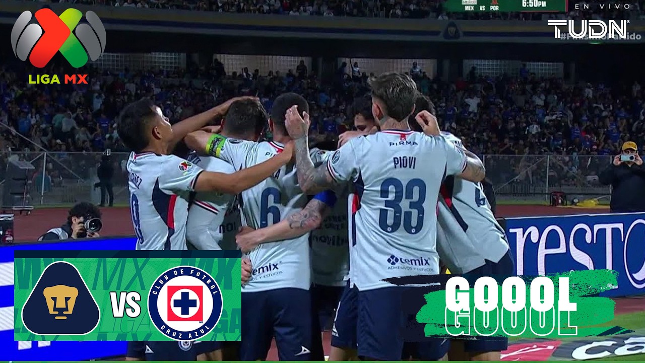 ¡Gol de Cruz Azul! Pumas vs Cruz Azul | Liga MX - Jornada 11 Clausura 2026 | TUDN