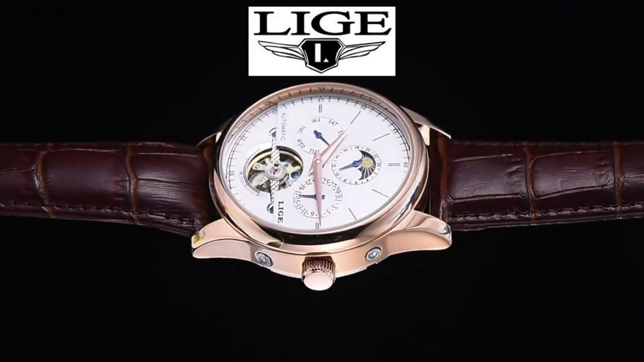 Lige Automatic Stainless Steel Watch