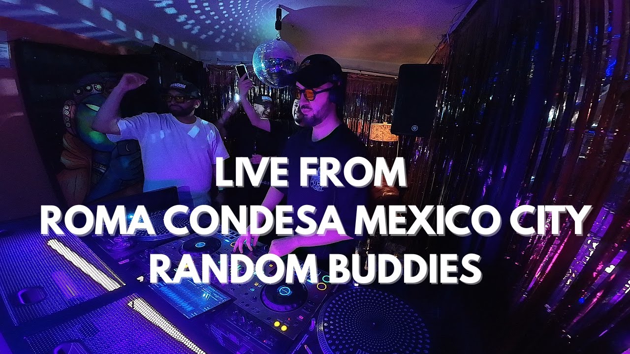 TRINO DJ Live from LA ROMA CONDESA Mexico City || Tech House, Minimal Bass, Trance |  Random Buddies