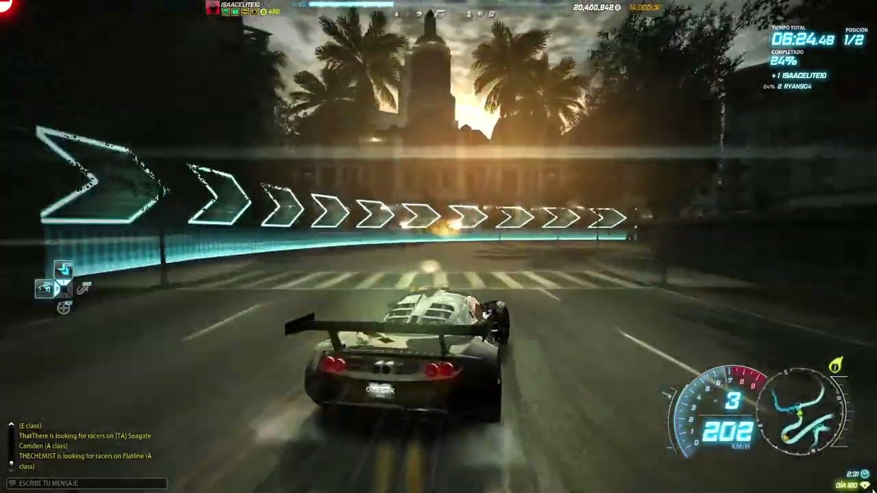 NFS World Server World United Sprint más largo del juego 