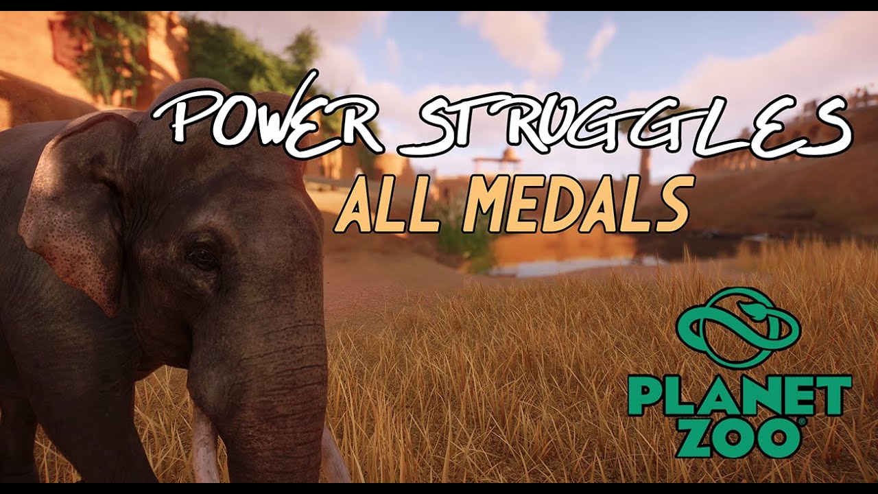 🐘PLANET ZOO CAREER MODE | Power Struggle | All Medals