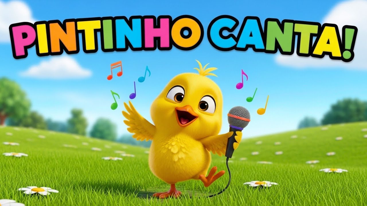 🐤🎵 PINTINHO CANTA! 🎶 A MÚSICA MAIS ANIMADA DA FAZENDA! | Música Infantil
