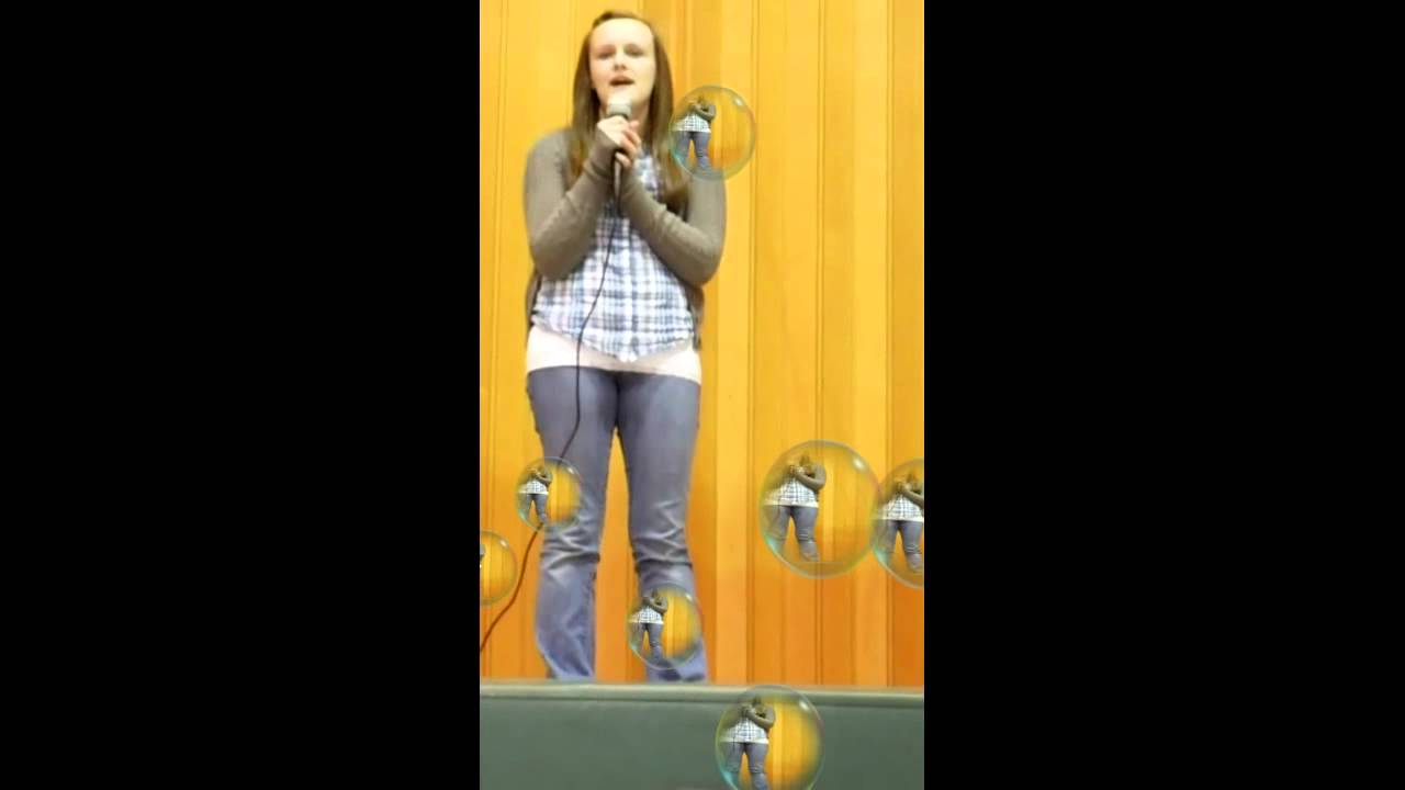 Tori singing Up by Shania Twain