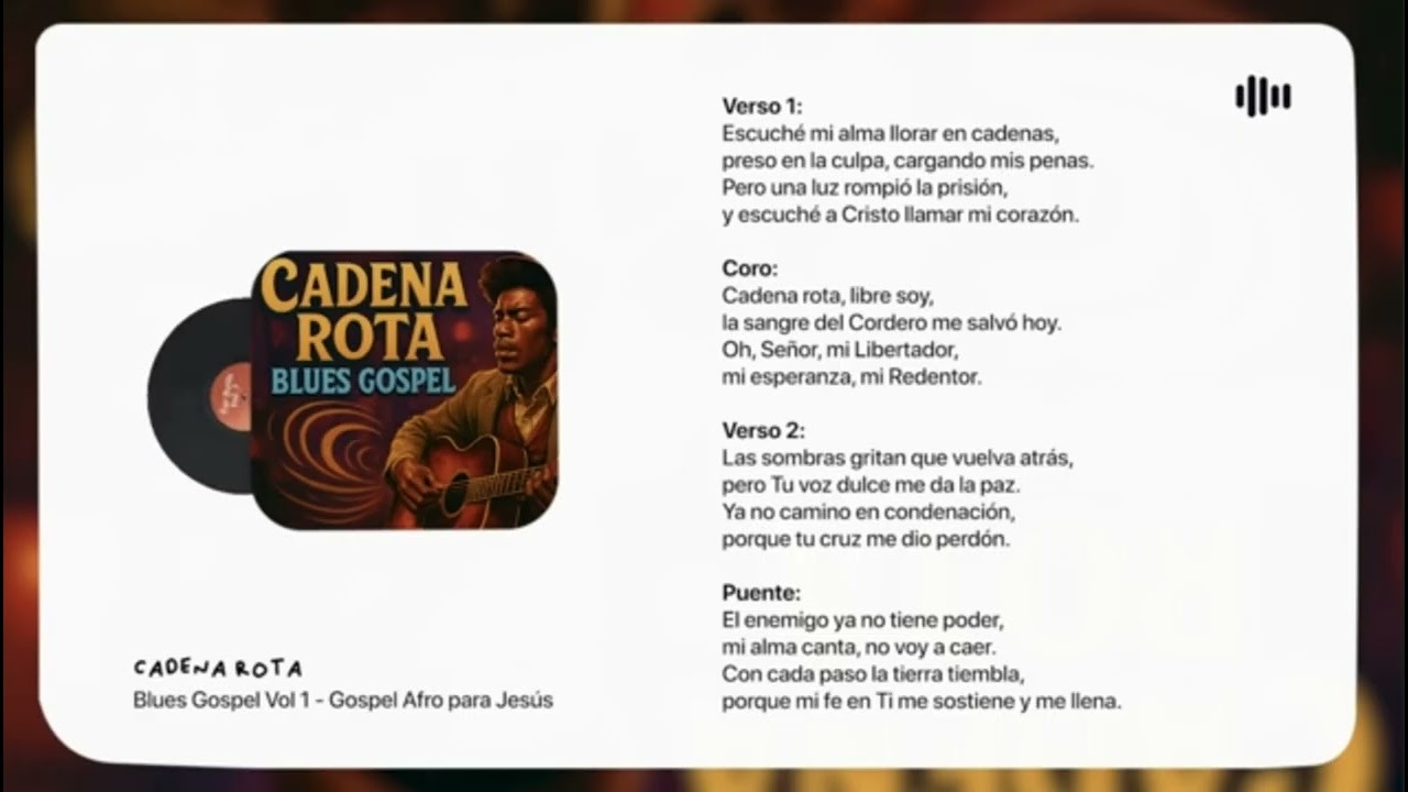 CADENA ROTA KARAOKE-PISTA Gospel Afro para Jes&uacute;s 