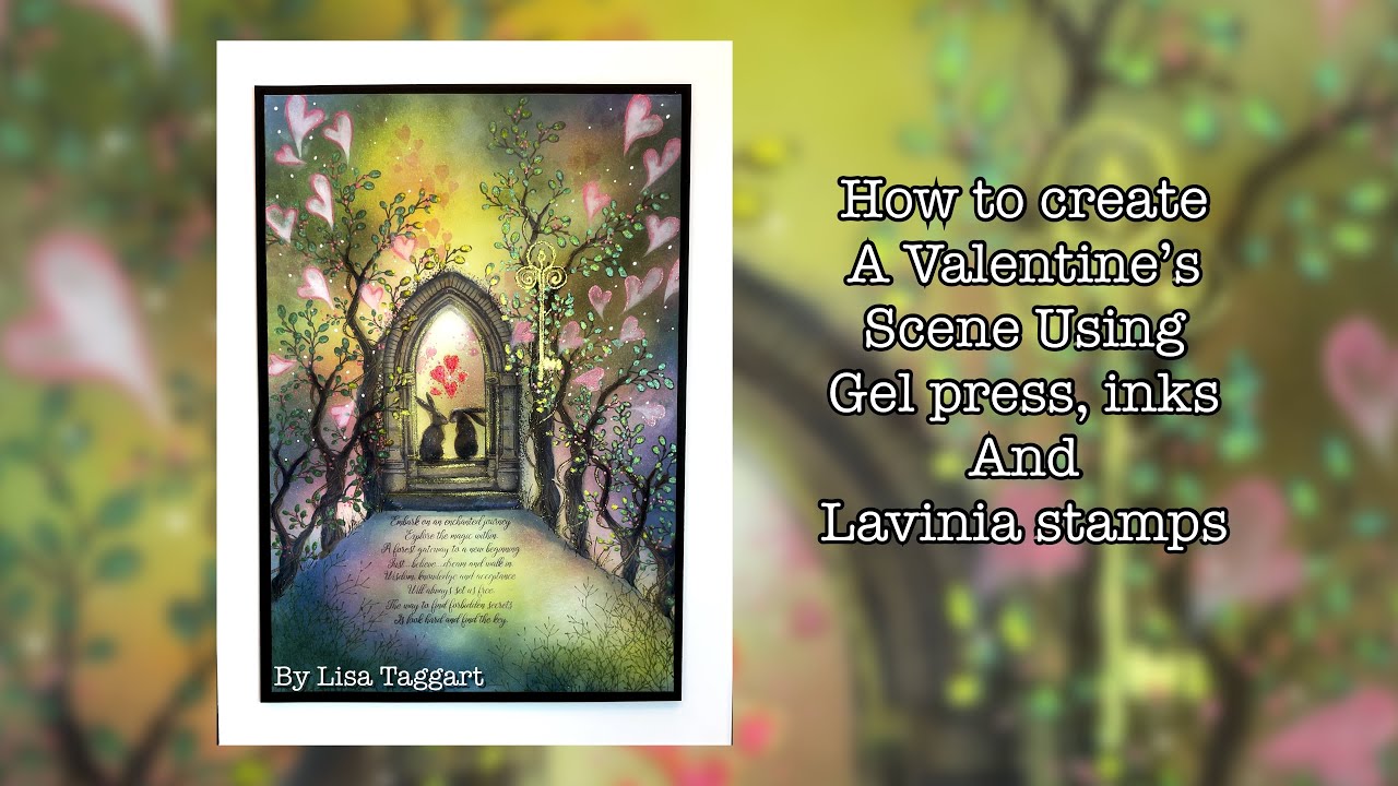 ‘Love is the key’ Lavinia stamps- mixed media