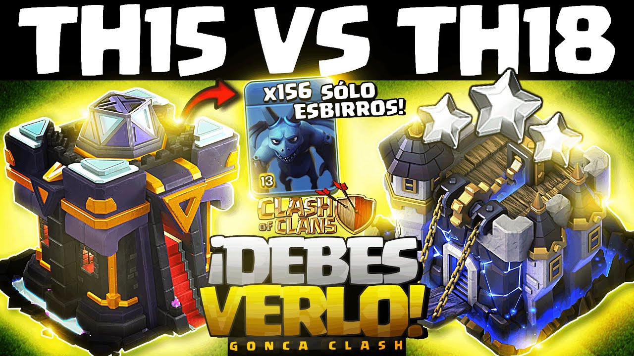 🚨 TH15 HACE PLENO a TH18 MAXEADO S&Oacute;LO CON ESBIRROS: El ATAQUE IMPOSIBLE de Clash of Clans