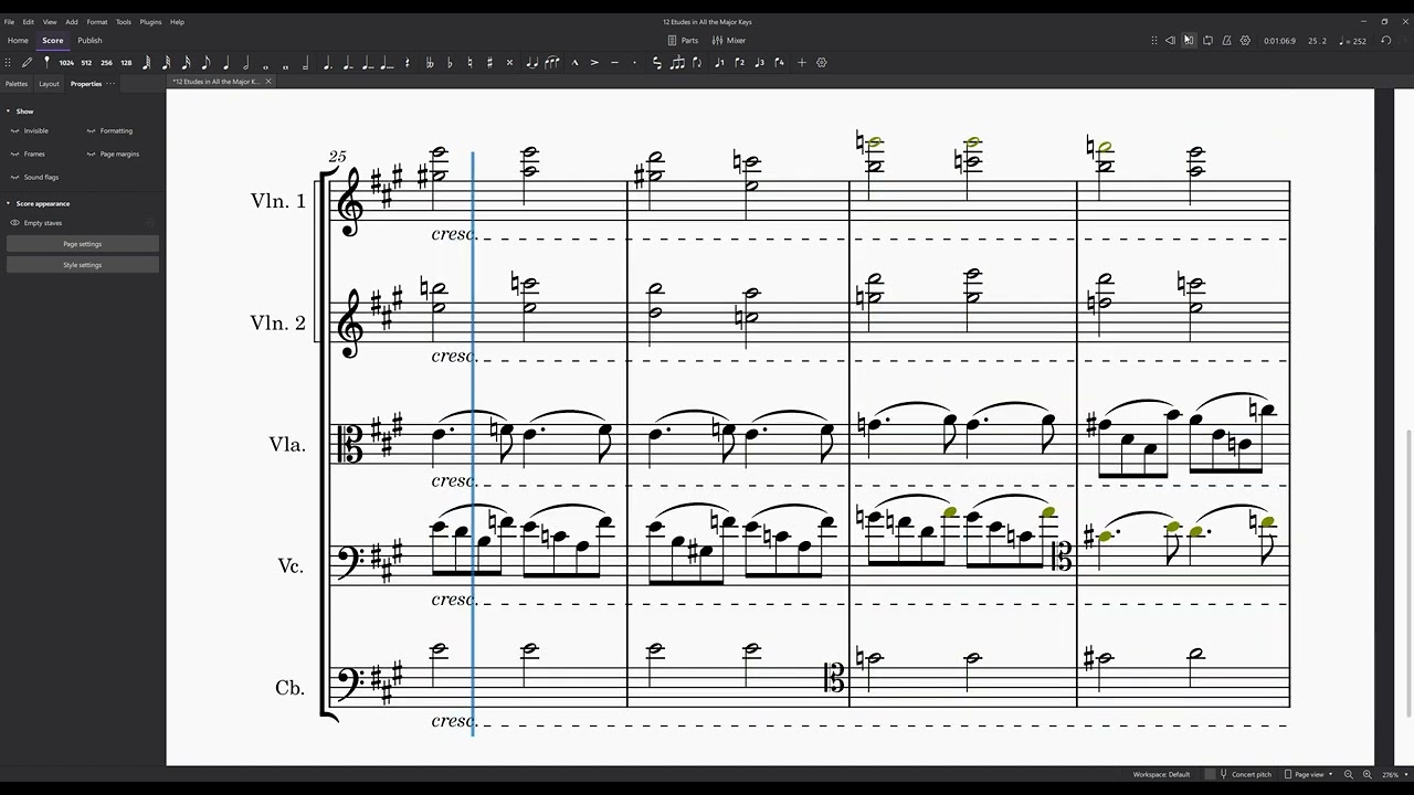 12 Etudes in All the Major Keys Etude 1 Allegretto A Major - Charles-Valentin Alkan (String Quintet)