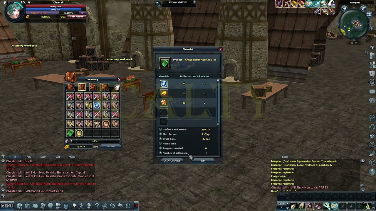 Rohan Online : Crafting Rohan How To Craft ARS I