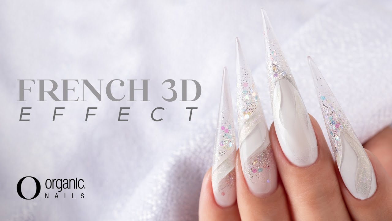 Descubre la técnica del French 3D Effect: Tutorial paso a paso  diseño de temporada.