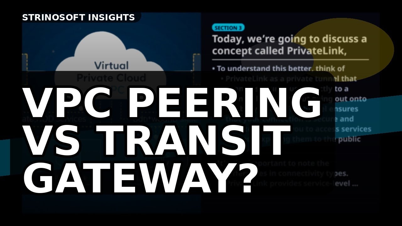 VPC Peering vs Transit Gateway vs PrivateLink