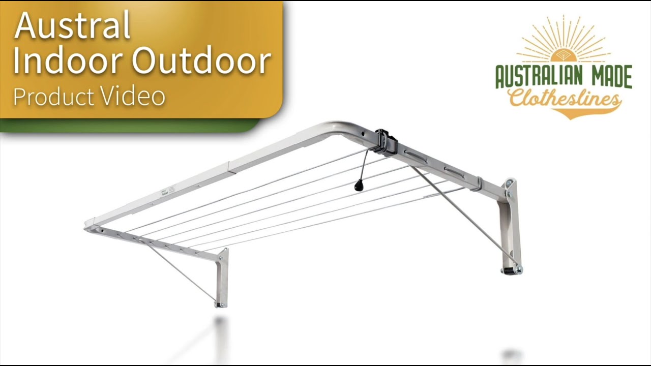 Austral Indoor Outdoor Fold Down Clothesline Product Video