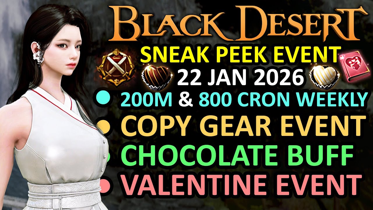 WEEKLY 800 CRON & 200 Million, COPY GEAR & VALENTINE EVENT (BDO Sneak Peek Event 05 Feb 2026)