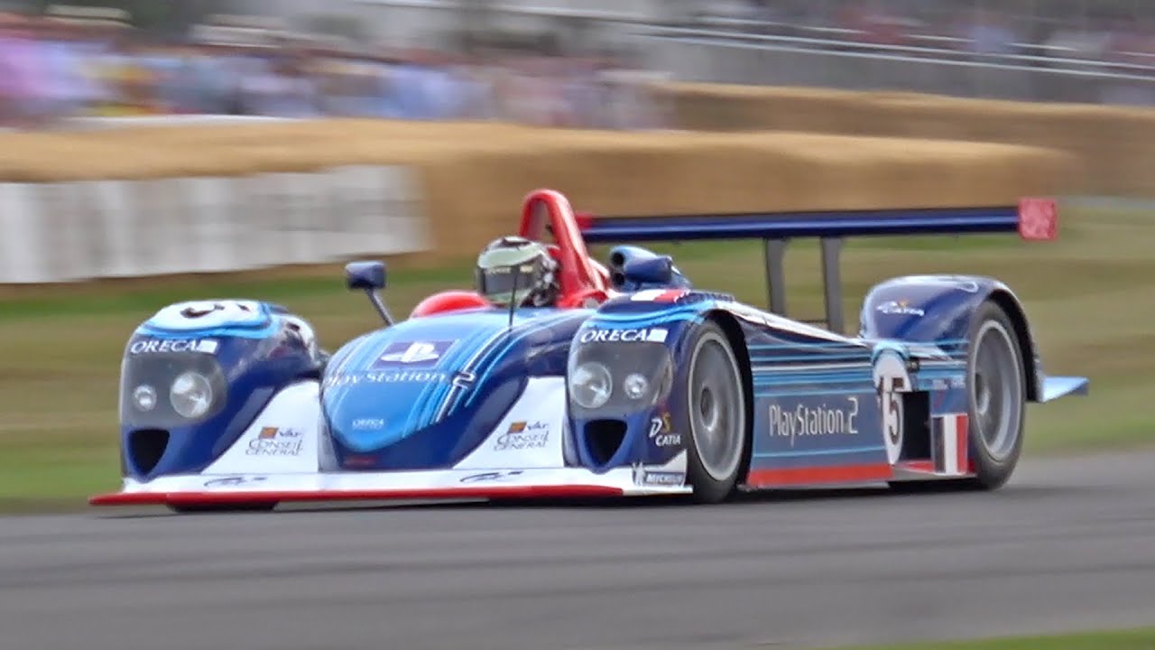 Dallara SP1 LMP900 Judd V10 FLATOUT up the Goodwood Hillclimb!